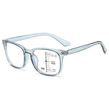 Load image into Gallery viewer, Square Progressive Reading Glasses Anti Light Presbyopic Glasses Spring Hinge