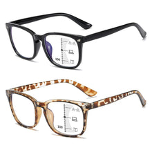 Load image into Gallery viewer, Square Progressive Reading Glasses Anti Light Presbyopic Glasses Spring Hinge