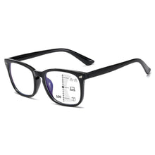 Load image into Gallery viewer, Square Progressive Reading Glasses Anti Light Presbyopic Glasses Spring Hinge