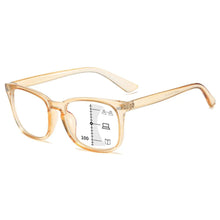 Load image into Gallery viewer, Square Progressive Reading Glasses Anti Light Presbyopic Glasses Spring Hinge