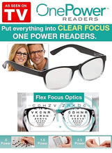 Load image into Gallery viewer, Reading Glasses from One Power Readers - Read Small Print and Computer Screens - no Changing Glasses(1 Piece