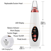 Load image into Gallery viewer, Electric Rechargable Blackhead Remover
