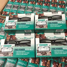 Load image into Gallery viewer, One Power Readers Auto Focus Reading Glasses, Clear Focus Auto Adjusting Optic for Women and Men, Black, (PACK OF 2)