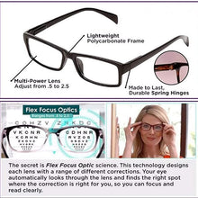 Load image into Gallery viewer, 1Pcs Auto Focus Reading Glasses – One Power Automatic Reading Glasses for Men & Women|Unisex Flex Focus Adjustable Computer Eyeglasses for Magnifying Readers (Black)