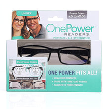 Load image into Gallery viewer, 1 Pcs One Power Readers Auto Focus Reading Glasses, Clear Focus Auto Adjusting Optic for Women and Men