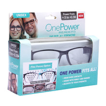 Load image into Gallery viewer, New AUTO FOCUS  One Power Readers - AS SEEN ON TV! - Read Small Print and Computer Screens - no Changing Glasses - Flex Focus Optics - Reading Glasses for Men &  Women