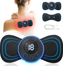 Load image into Gallery viewer, Rechargeable Pain Relief EMS Body Massager, Portable Neck Massager with 8 Modes and 18 Levels, Massager Machine for Shoulder, Arms, Legs, Back Pain for Men and Women