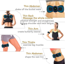 Load image into Gallery viewer, Rechargeable Pain Relief EMS Body Massager, Portable Neck Massager with 8 Modes and 18 Levels, Massager Machine for Shoulder, Arms, Legs, Back Pain for Men and Women