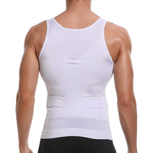 Load image into Gallery viewer, SlimO'fitᵀᴹ -  Everyday  Slimming Tummy Abdomen & Chest Shapewear Shaper Vest/Men's Undershirt Vest to Look Slim Instantly (White)