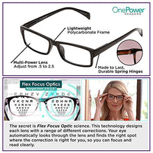 Load image into Gallery viewer, AUTO FOCUS One Power Reading Lens FROM+0.5 to 2.5 - Read Small Print and Computer Screens - Flex Focus Optics Reading Lens for Men & Women