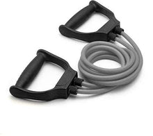 Load image into Gallery viewer, Double Toning Resistance Tube | Heavy Quality Exercise Band for Stretching, Full Body Workout / Home Gym and Toning with D Shaped Handles for Women & Men