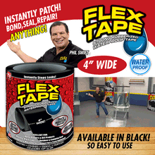 Load image into Gallery viewer, FLEX TAPE - Instantly Patch, Bond, Seal and Repair Virtually Everything ! - Water Leak Rubberized Waterproof Seal Flex Seal Flex Tape Super Strong Adhesive