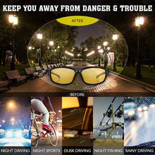Load image into Gallery viewer, Pro - Night HD Vision Driving Anti Glare Glasses - - AS SEEN ON TV!