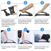 Load image into Gallery viewer, Back Pain Relief Product Back Stretcher, Spinal Curve Back Relaxation Device, Multi-Level Lumbar Region Back Support for Lower and Upper Muscle Pain Relief