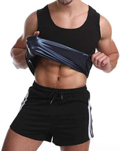 Load image into Gallery viewer, Slim O'fit Men’s Premium  Sweat Shaper Workout Vest, Polymer Shape Wear for Weight Loss( Black )