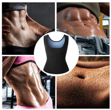 Load image into Gallery viewer, Slim O'fit Men’s Premium  Sweat Shaper Workout Vest, Polymer Shape Wear for Weight Loss( Black )
