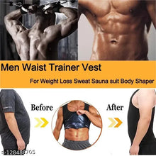 Load image into Gallery viewer, Slim O'fit Men’s Premium  Sweat Shaper Workout Vest, Polymer Shape Wear for Weight Loss( Black )