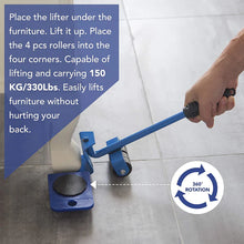 Load image into Gallery viewer, ShiftEeasy™ - Heavy-Duty Moving 5-Piece Moving Tool For Furnitures | Furniture Lifter Tool