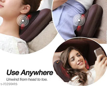 Load image into Gallery viewer, cozzᵀᴹ - 2 in 1 Car & Body Massage Pillow neck massager cushion seat stress pain relief relax massage Car or Electronic Massage Pillow Massager 4 Ball Neck Shoulder Massager Back Massager Home Office