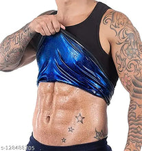Load image into Gallery viewer, Slim O'fit Men’s Premium  Sweat Shaper Workout Vest, Polymer Shape Wear for Weight Loss( Black )