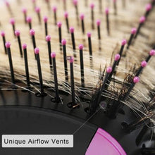 Load image into Gallery viewer, 4 IN 1 One Step Hair Dryer and Volumizer, Hot Air Brush, Styling Brush Styler, Negative Ion Hair Straightener Curler Brush for All Hairstyle-Black