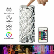 Load image into Gallery viewer, Crystal Table Rose Lamp