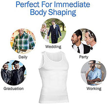 Load image into Gallery viewer, SlimO'fitᵀᴹ -  Everyday  Slimming Tummy Abdomen & Chest Shapewear Shaper Vest/Men's Undershirt Vest to Look Slim Instantly (White)