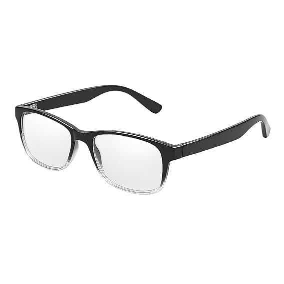 One Power Auto Focus Reading Glasses for Men & Women – +0.5 to +2.5 Power Flex Focus Blue Light Blocking Specs–Progressive Magnifying Rimless Lightweight Readers for Computer, Books & Screens