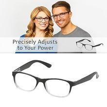 Load image into Gallery viewer, One Power +.5 to +2.5 Readers Auto Focus Reading Glasses, Rimless Blue Light Blocking Specs, Auto Adjusting Magnifying Reading Glass for Men &amp; Women, Progressive Computer Spectacles (Black)
