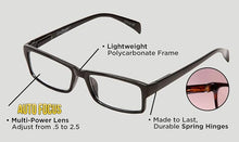 Load image into Gallery viewer, Reading Glasses from One Power Readers - Read Small Print and Computer Screens - no Changing Glasses - Flex Focus Optics - for Women &amp; Men with Spring Hing(1 piece)
