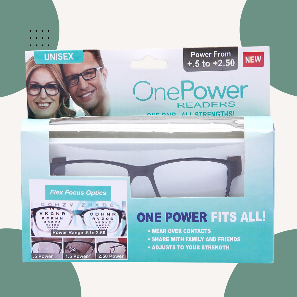 Original AUTO FOCUS One Power Reading Lens From+0.5 to 2.5 - Flex Focus Optics One Power Reading Lens for Men &  Women