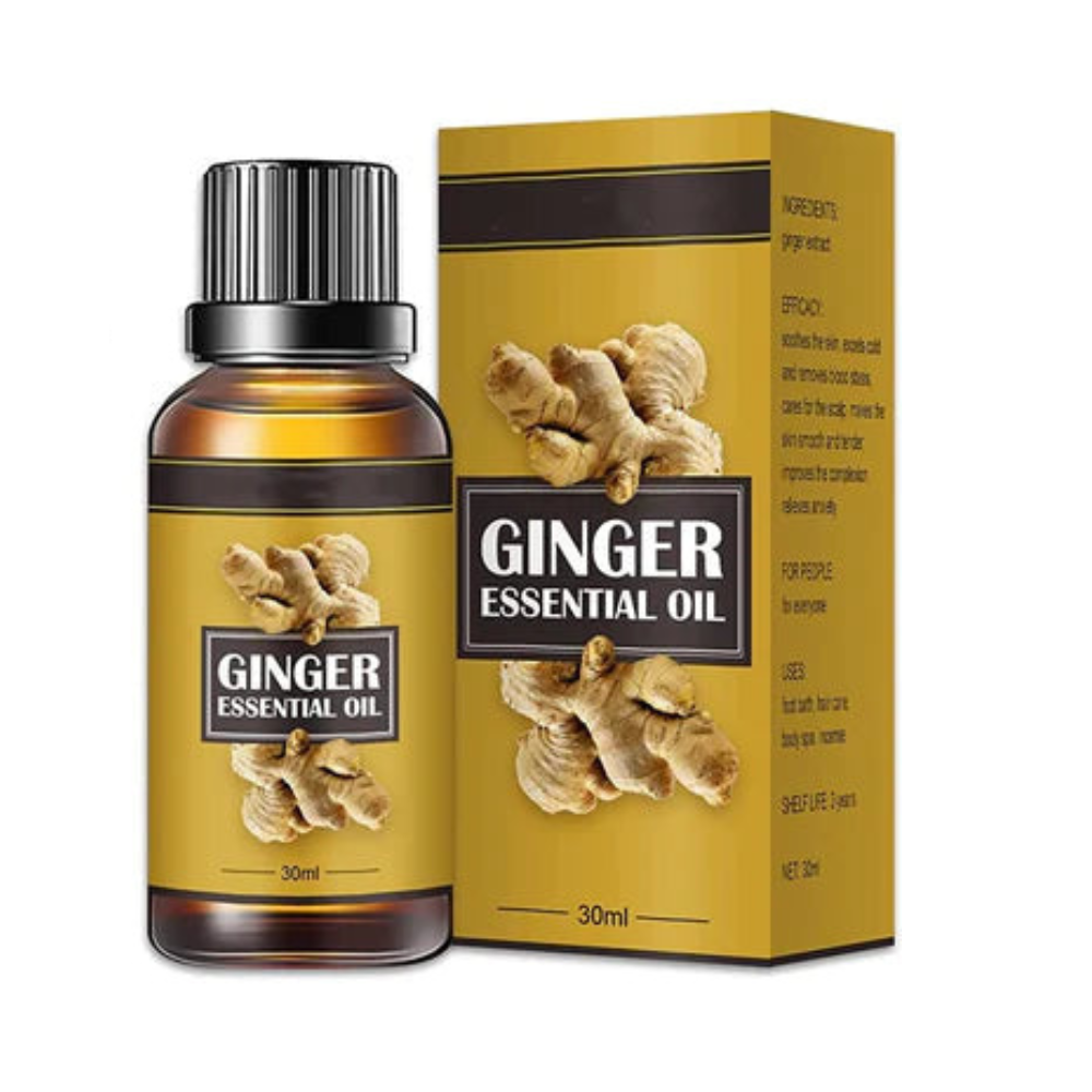 Pure Ginger Essential Oil, Ginger Oil Belly Drainage Ginger Oil Drainage Ginger Oil