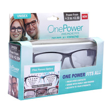 Load image into Gallery viewer, AUTO FOCUS  One Power Readers - AS SEEN ON TV! - Read Small Print and Computer Screens - no Changing Glasses - Flex Focus Optics - Reading Glasses for Men &amp;  Women
