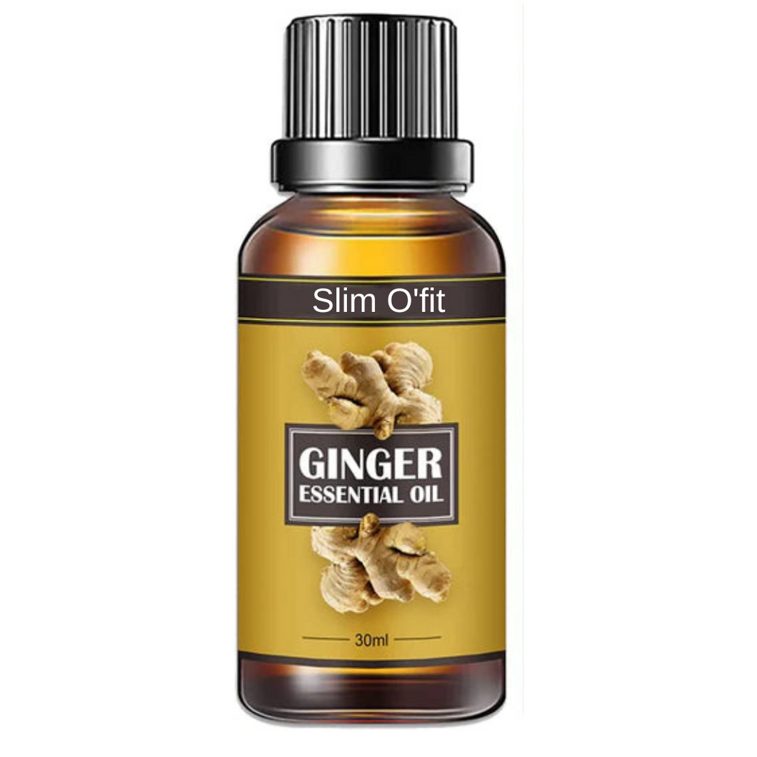 SlimO'fit™ - Ginger Essential Oil, Ginger Oil Belly Drainage Ginger Oil Lymphatic Drainage Ginger Oil