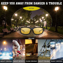 Load image into Gallery viewer, Pro - Night HD Vision Driving Anti Glare Glasses - - AS SEEN ON TV!
