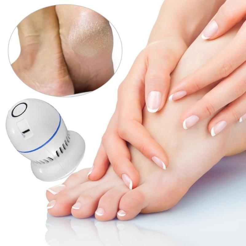 Pedi Electronic Tool File and Callus Remover Pedicure | Cordless Rechargeable Polishing Wand with 2 Roller Heads