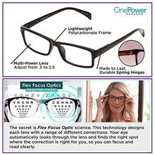 Load image into Gallery viewer, One Power Readers Auto Focus Reading Glasses, Computer Screens Unisex Adjustable Eye Glasses, Flex Focus Auto Adjusting Optic for Women and Men Magnifying Readers.(BLACK)
