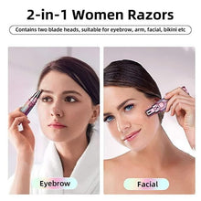 Load image into Gallery viewer, 2in1 Eyebrow ,Facial, Hair Remover for Women rechargeable Trimmer
