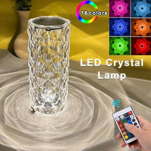 Load image into Gallery viewer, Crystal Table Rose Lamp

