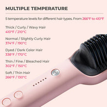 Load image into Gallery viewer, Stylbrush™ - Hair Straightener Brush- Hair Straightening Iron Built with Comb
